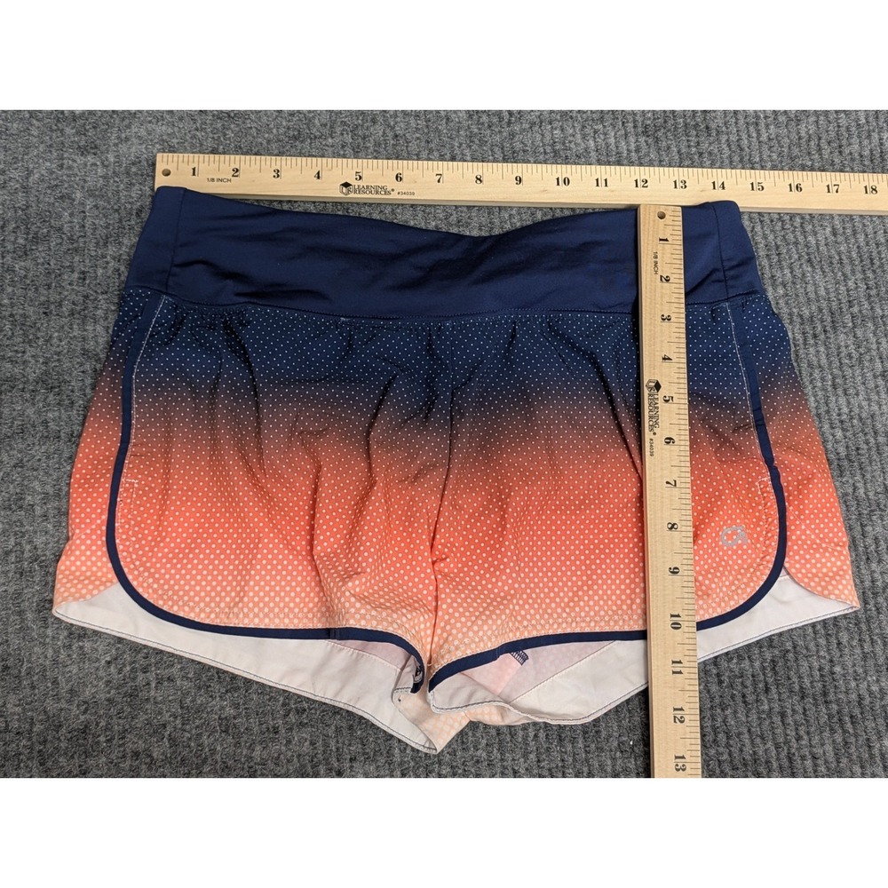 Gap Fit Performance Running Shorts Womens XS Blue Orange Ombre Attached Brief - Picture 8 of 9